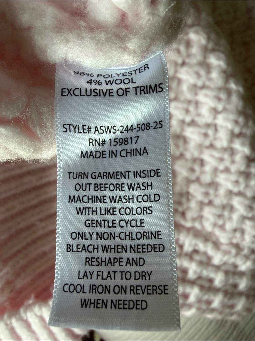 Altar'd State Light Pink Chunky Crewneck Sweater - Picture 5 of 6